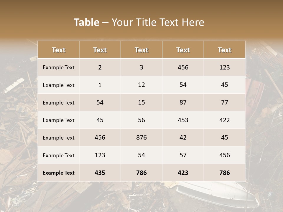 Aftermath Of A Storm PowerPoint Template