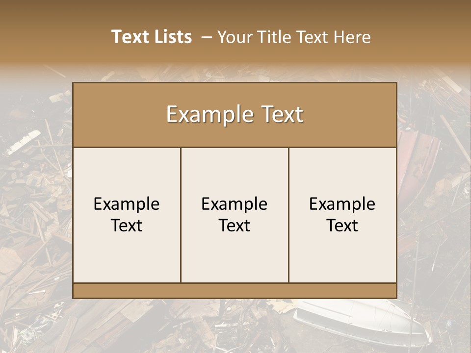 Aftermath Of A Storm PowerPoint Template