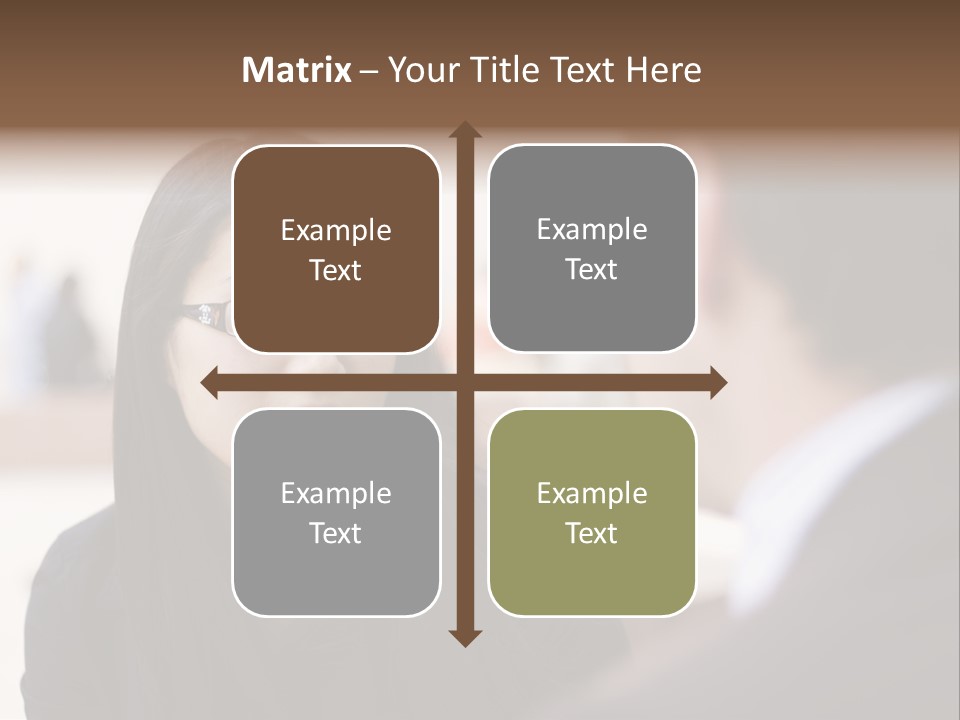 A Woman Talking To A Man In A Suit PowerPoint Template