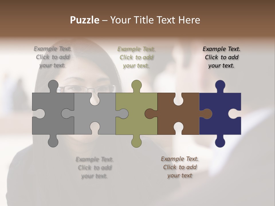 A Woman Talking To A Man In A Suit PowerPoint Template