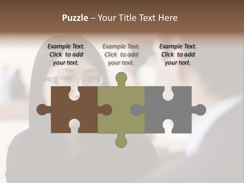 A Woman Talking To A Man In A Suit PowerPoint Template