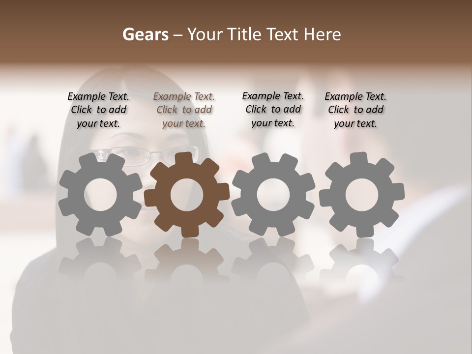 A Woman Talking To A Man In A Suit PowerPoint Template