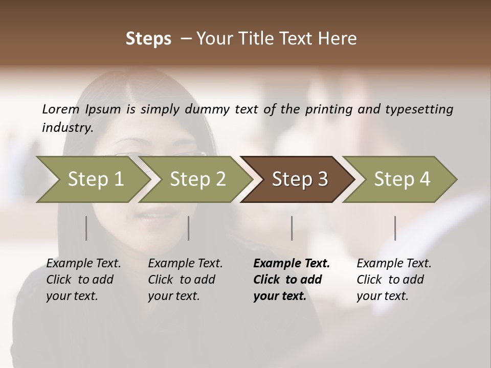 A Woman Talking To A Man In A Suit PowerPoint Template