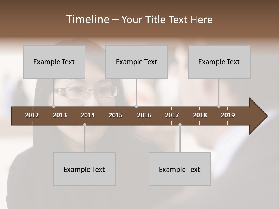 A Woman Talking To A Man In A Suit PowerPoint Template