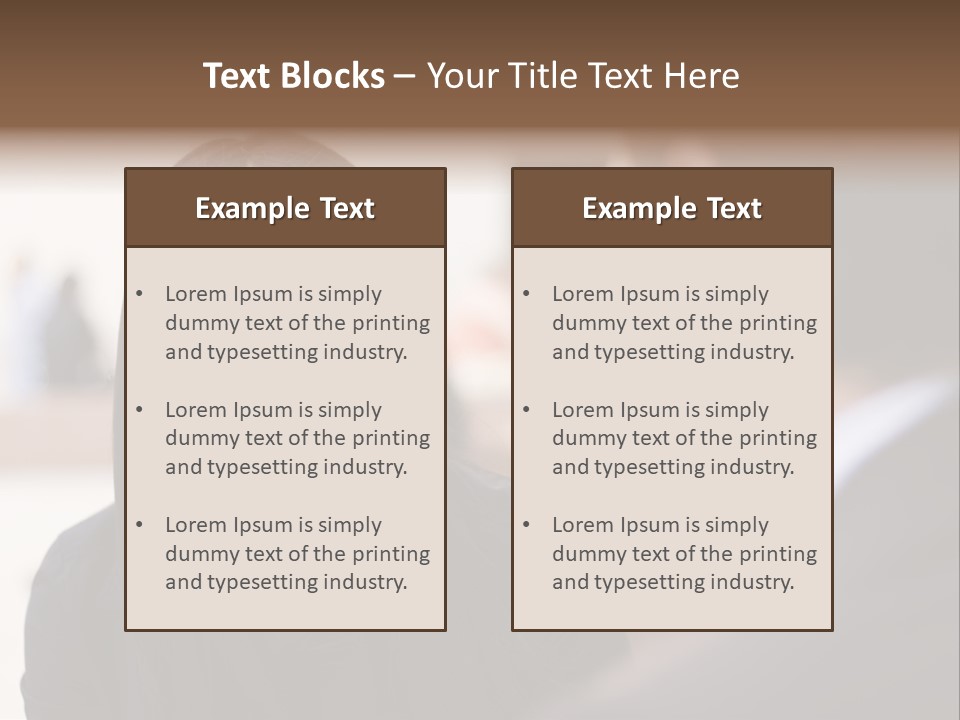 A Woman Talking To A Man In A Suit PowerPoint Template