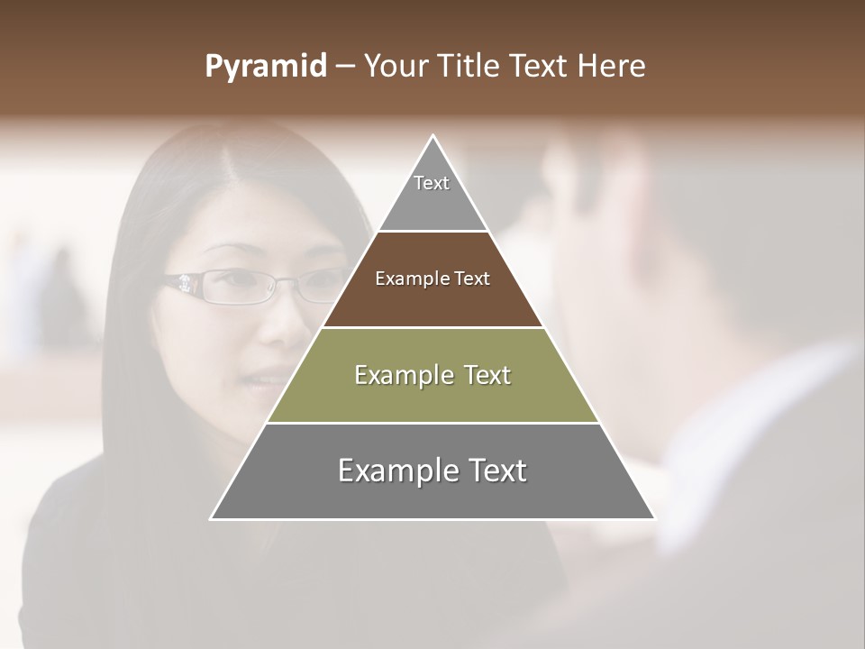 A Woman Talking To A Man In A Suit PowerPoint Template