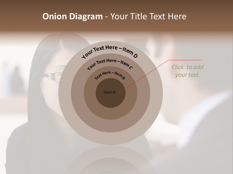 A Woman Talking To A Man In A Suit PowerPoint Template