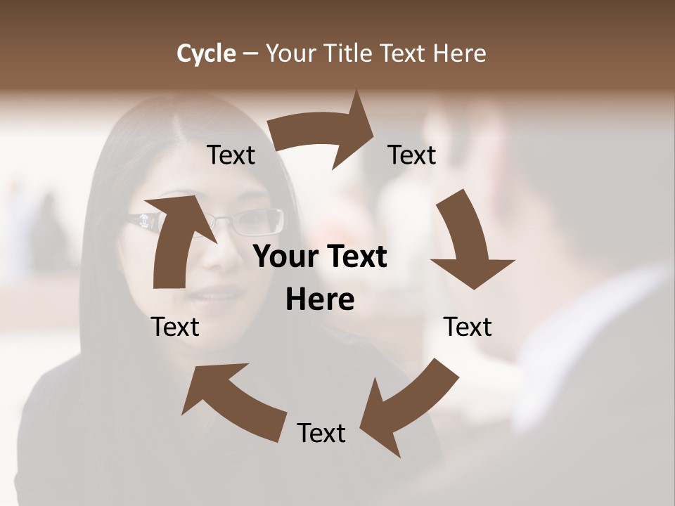 A Woman Talking To A Man In A Suit PowerPoint Template