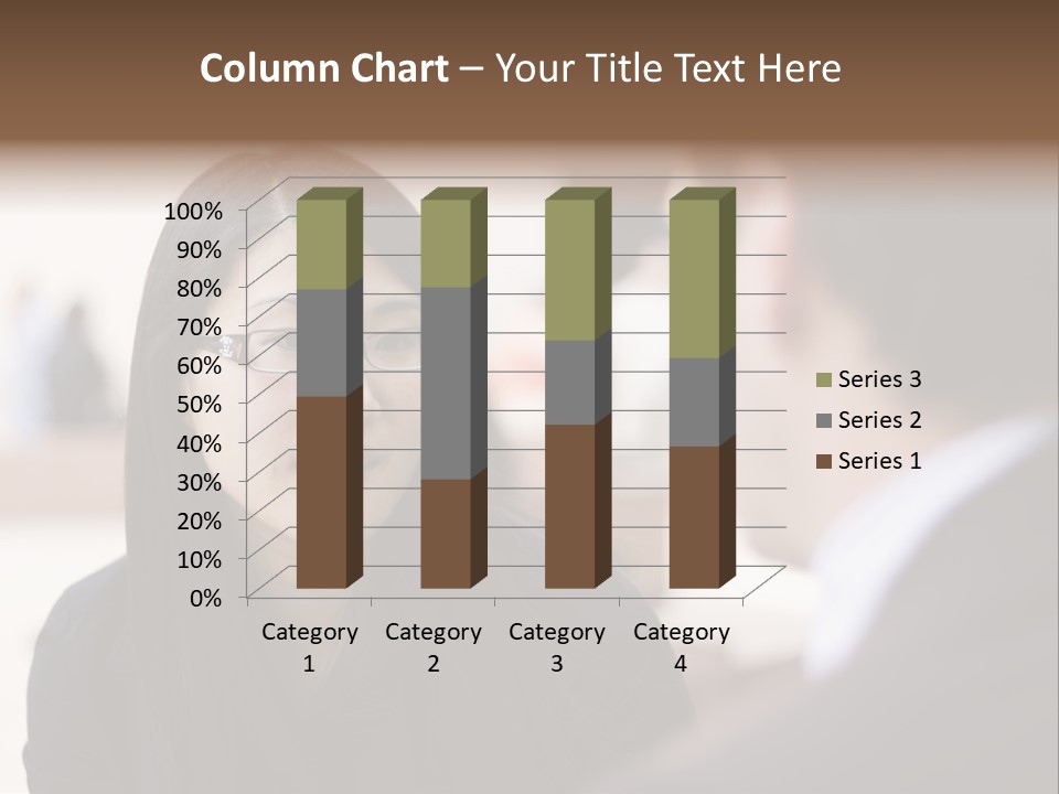 A Woman Talking To A Man In A Suit PowerPoint Template