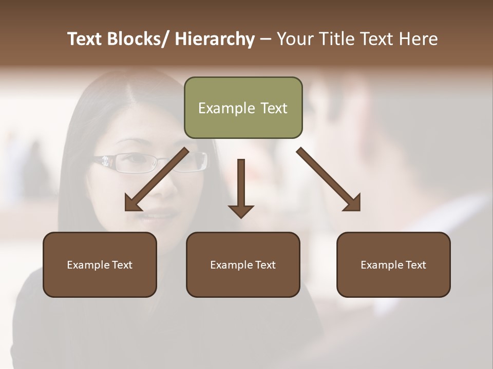 A Woman Talking To A Man In A Suit PowerPoint Template