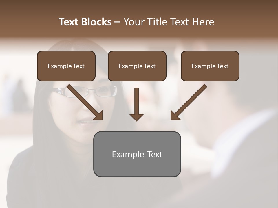 A Woman Talking To A Man In A Suit PowerPoint Template