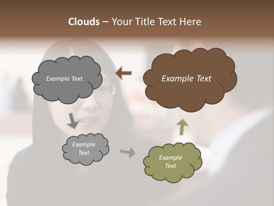 A Woman Talking To A Man In A Suit PowerPoint Template