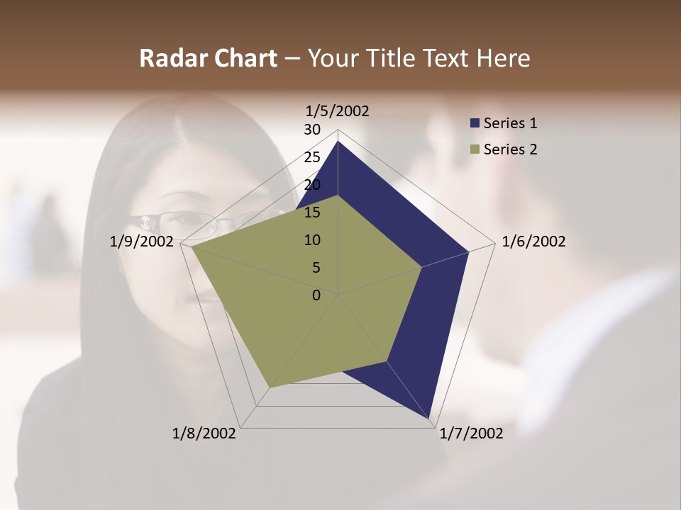 A Woman Talking To A Man In A Suit PowerPoint Template
