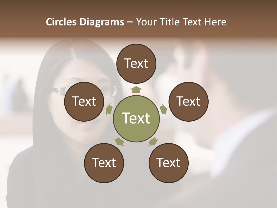 A Woman Talking To A Man In A Suit PowerPoint Template