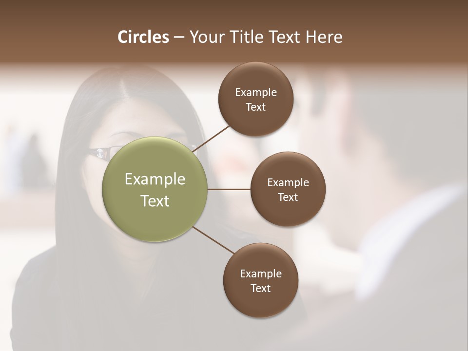 A Woman Talking To A Man In A Suit PowerPoint Template