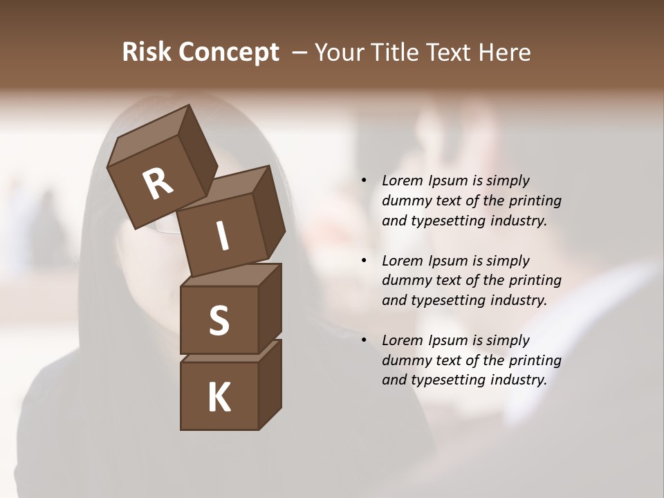 A Woman Talking To A Man In A Suit PowerPoint Template