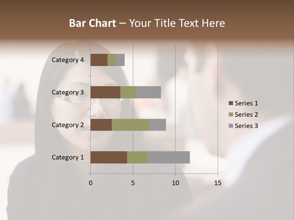 A Woman Talking To A Man In A Suit PowerPoint Template