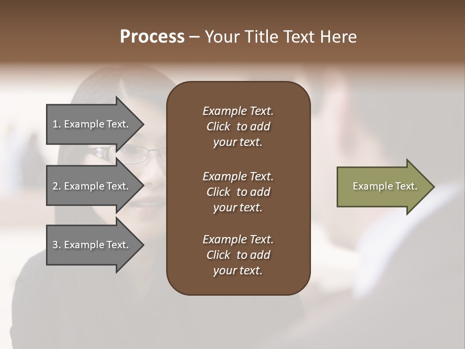 A Woman Talking To A Man In A Suit PowerPoint Template