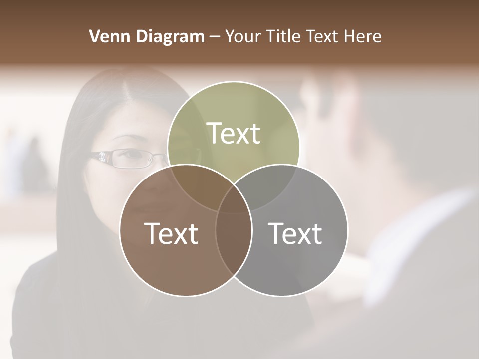 A Woman Talking To A Man In A Suit PowerPoint Template