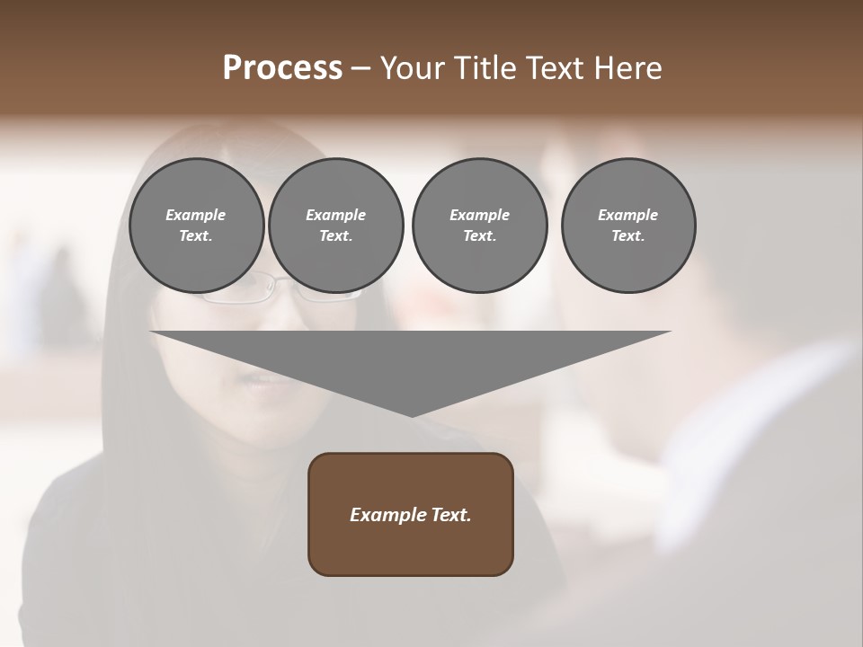 A Woman Talking To A Man In A Suit PowerPoint Template