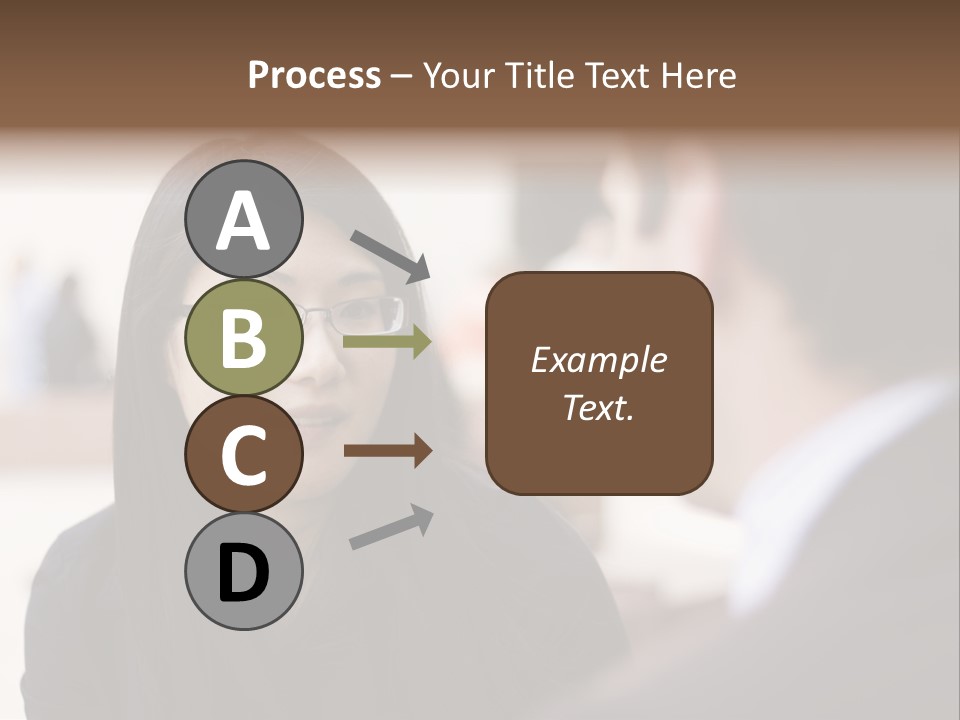 A Woman Talking To A Man In A Suit PowerPoint Template
