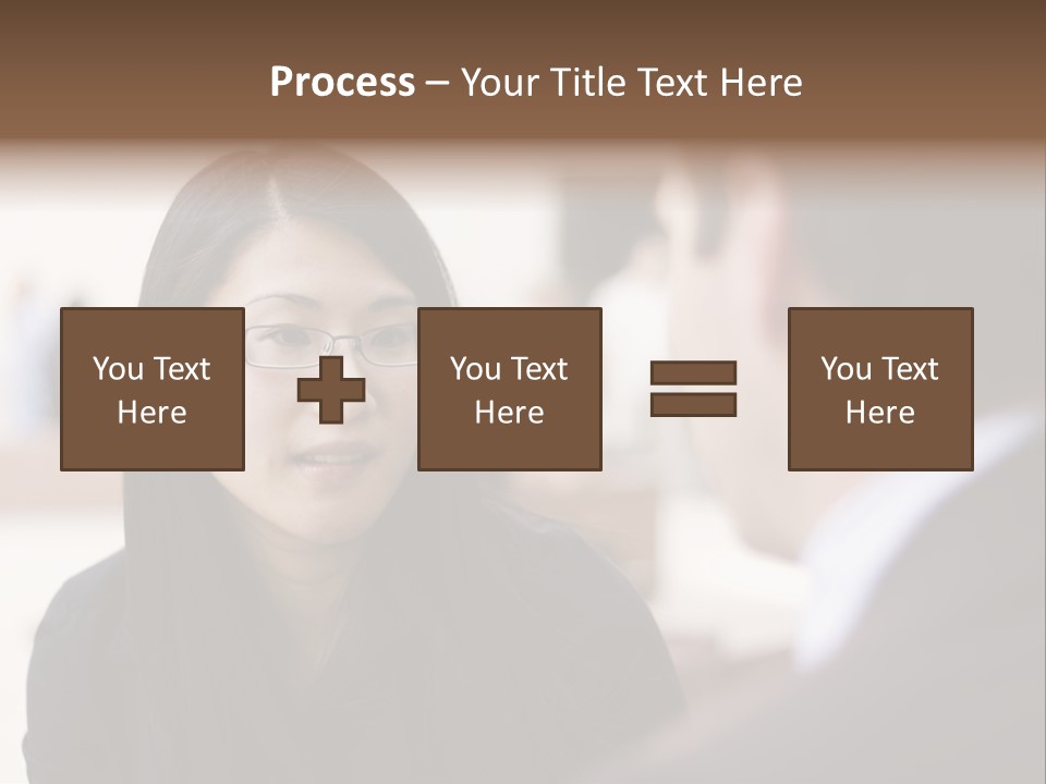 A Woman Talking To A Man In A Suit PowerPoint Template