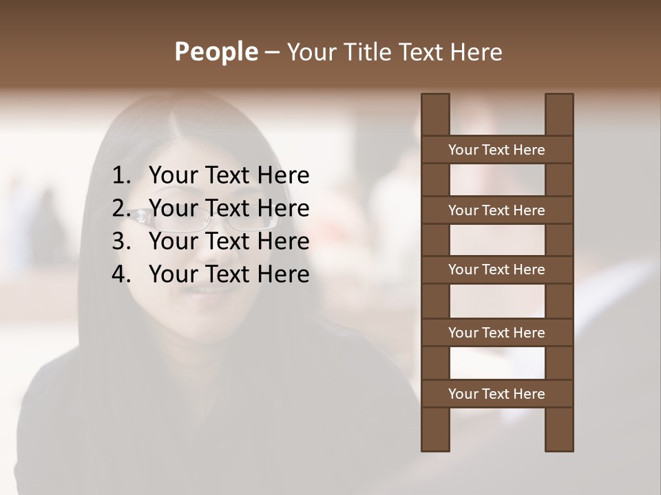 A Woman Talking To A Man In A Suit PowerPoint Template