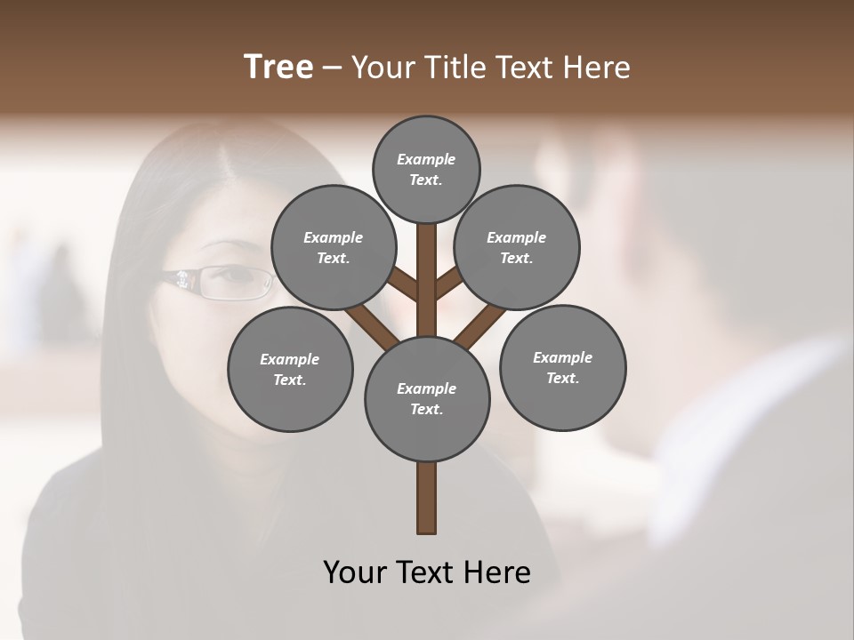 A Woman Talking To A Man In A Suit PowerPoint Template