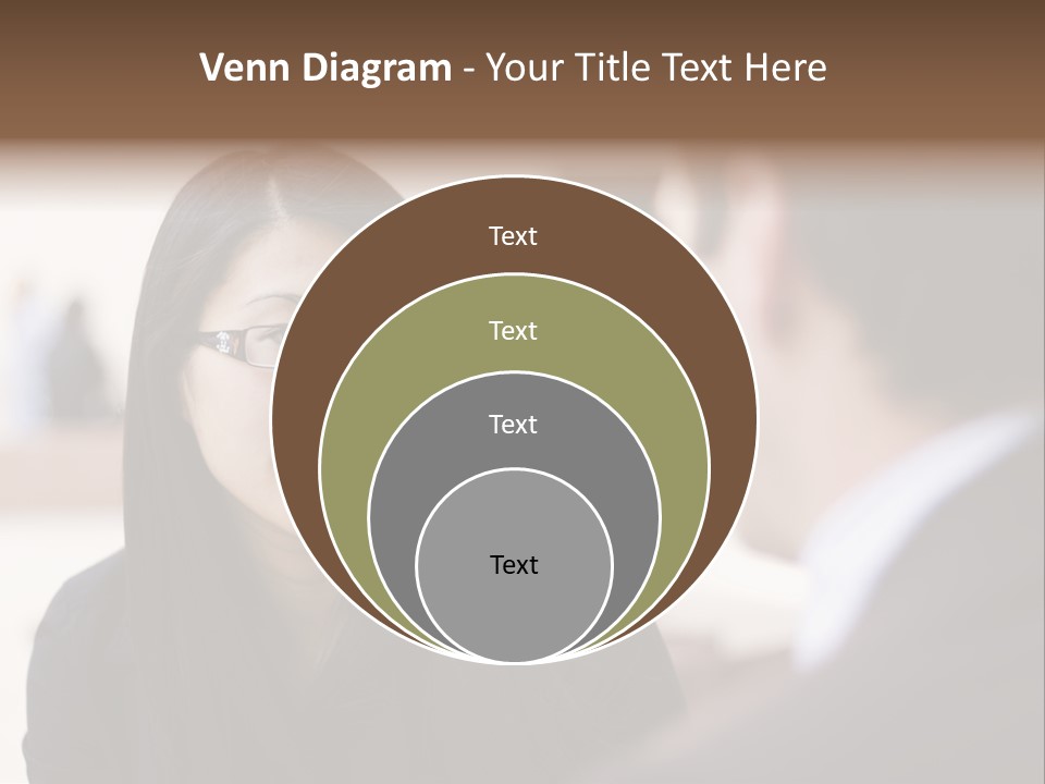 A Woman Talking To A Man In A Suit PowerPoint Template
