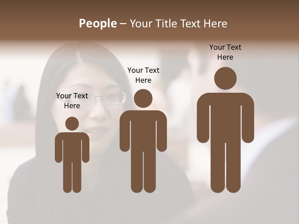 A Woman Talking To A Man In A Suit PowerPoint Template