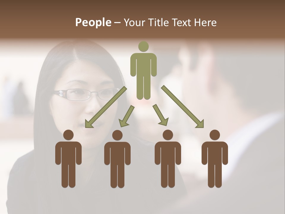 A Woman Talking To A Man In A Suit PowerPoint Template