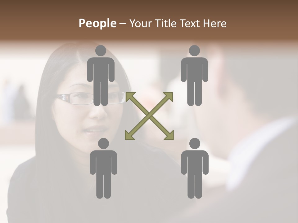 A Woman Talking To A Man In A Suit PowerPoint Template