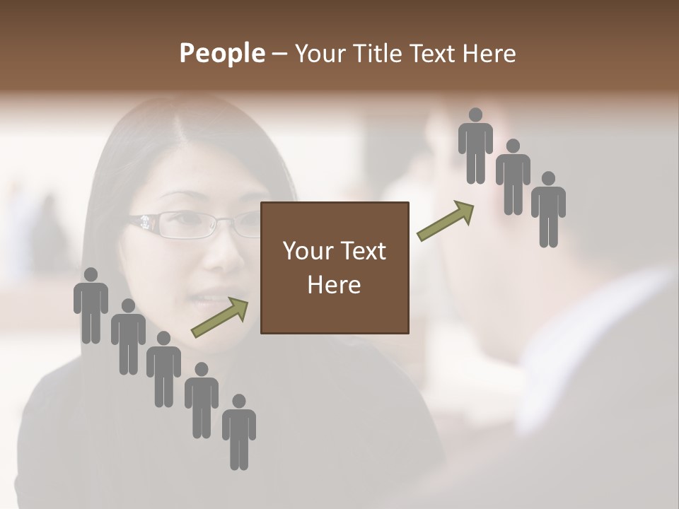 A Woman Talking To A Man In A Suit PowerPoint Template