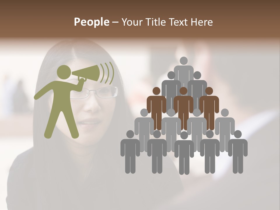 A Woman Talking To A Man In A Suit PowerPoint Template