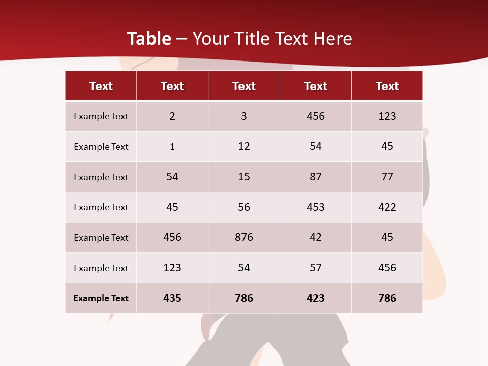 Woman Running Over Dark Background PowerPoint Template