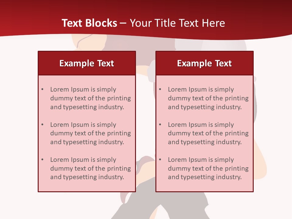 Woman Running Over Dark Background PowerPoint Template