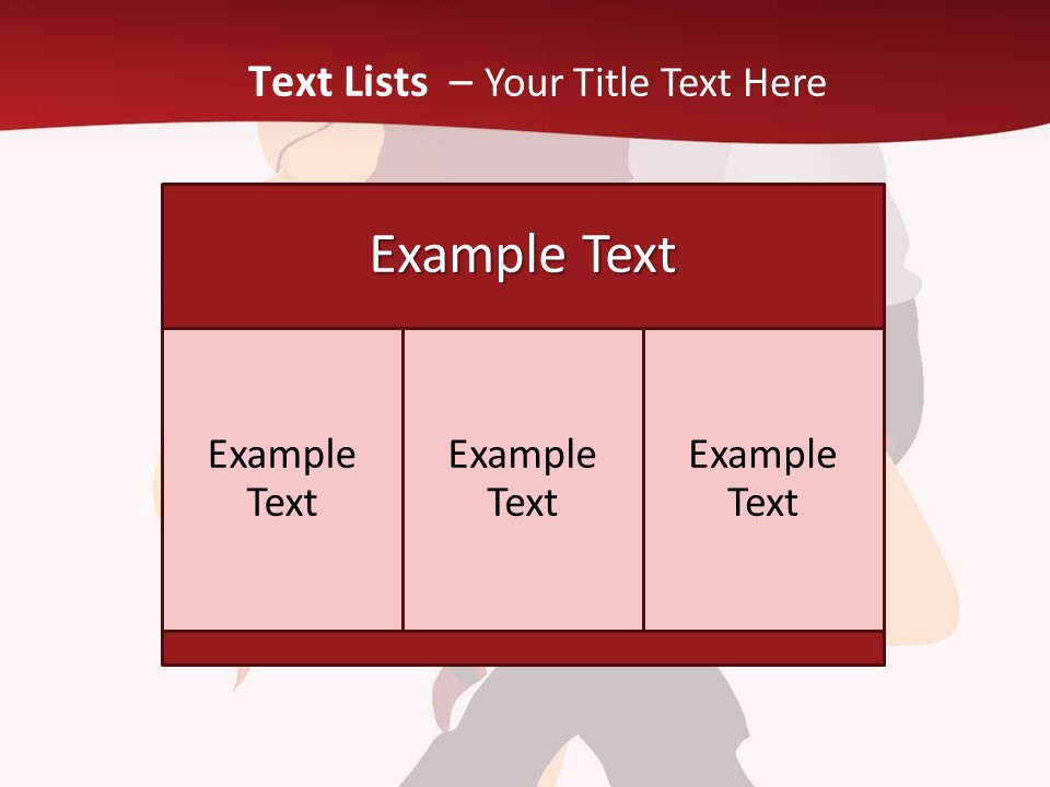 Woman Running Over Dark Background PowerPoint Template