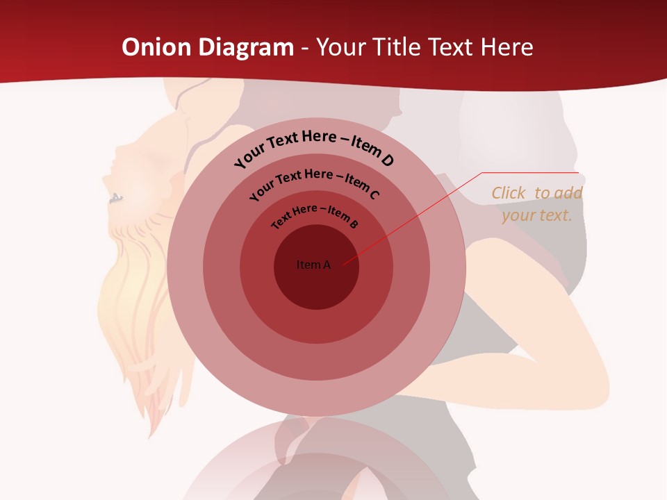 Woman Running Over Dark Background PowerPoint Template