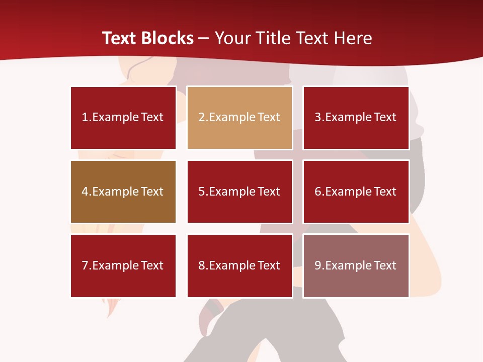 Woman Running Over Dark Background PowerPoint Template