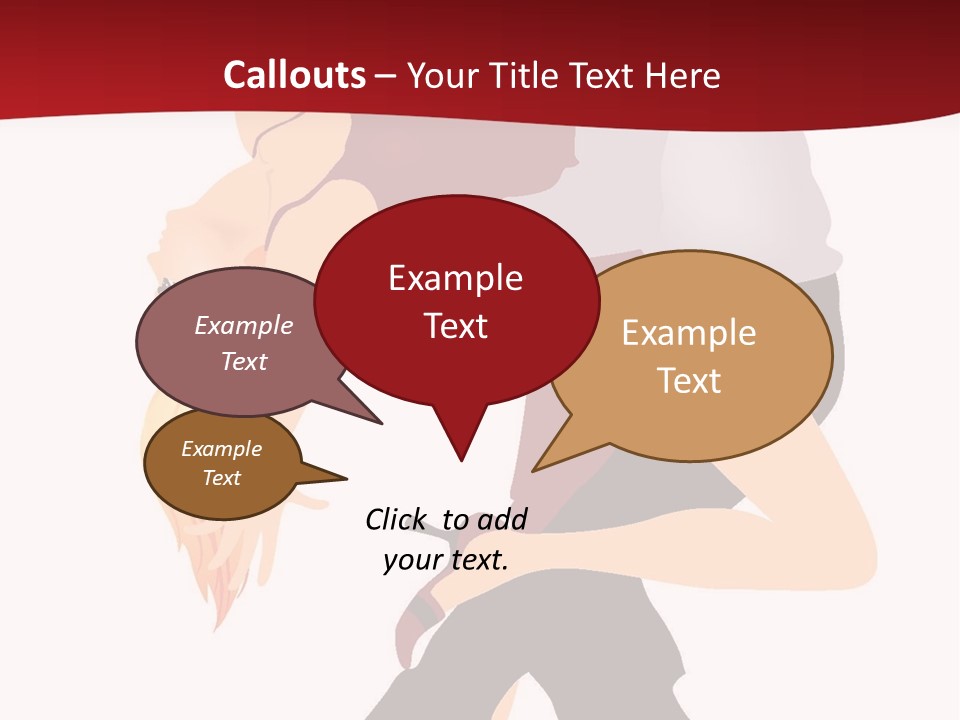 Woman Running Over Dark Background PowerPoint Template