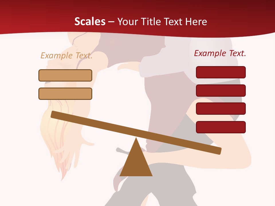 Woman Running Over Dark Background PowerPoint Template