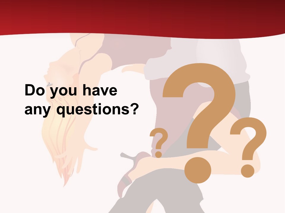 Woman Running Over Dark Background PowerPoint Template