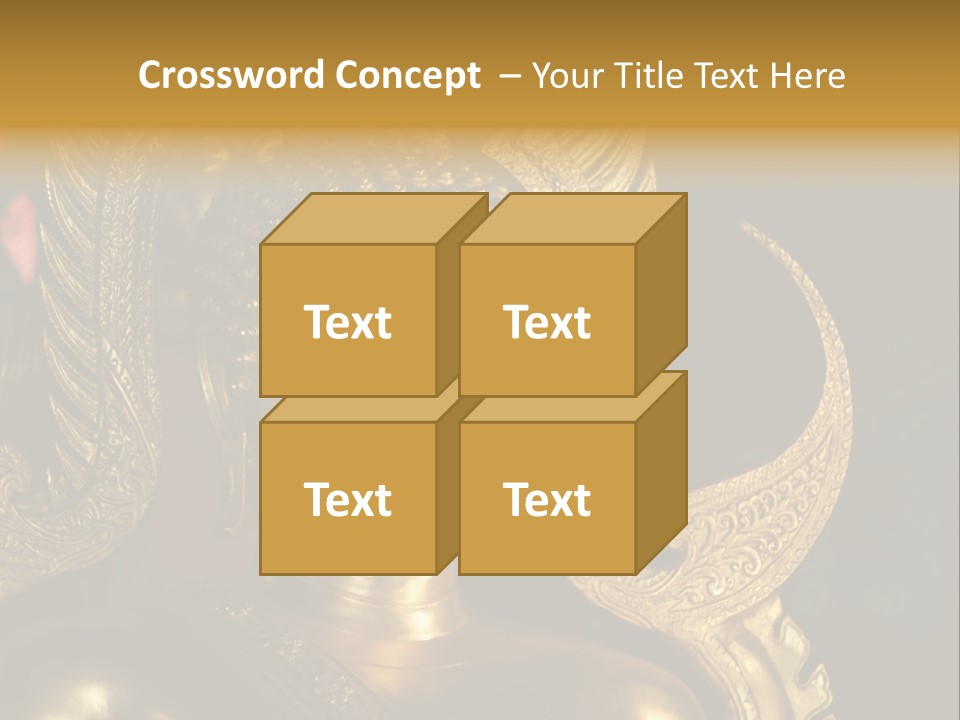 A Buddha Picture In Wat At Thailand PowerPoint Template