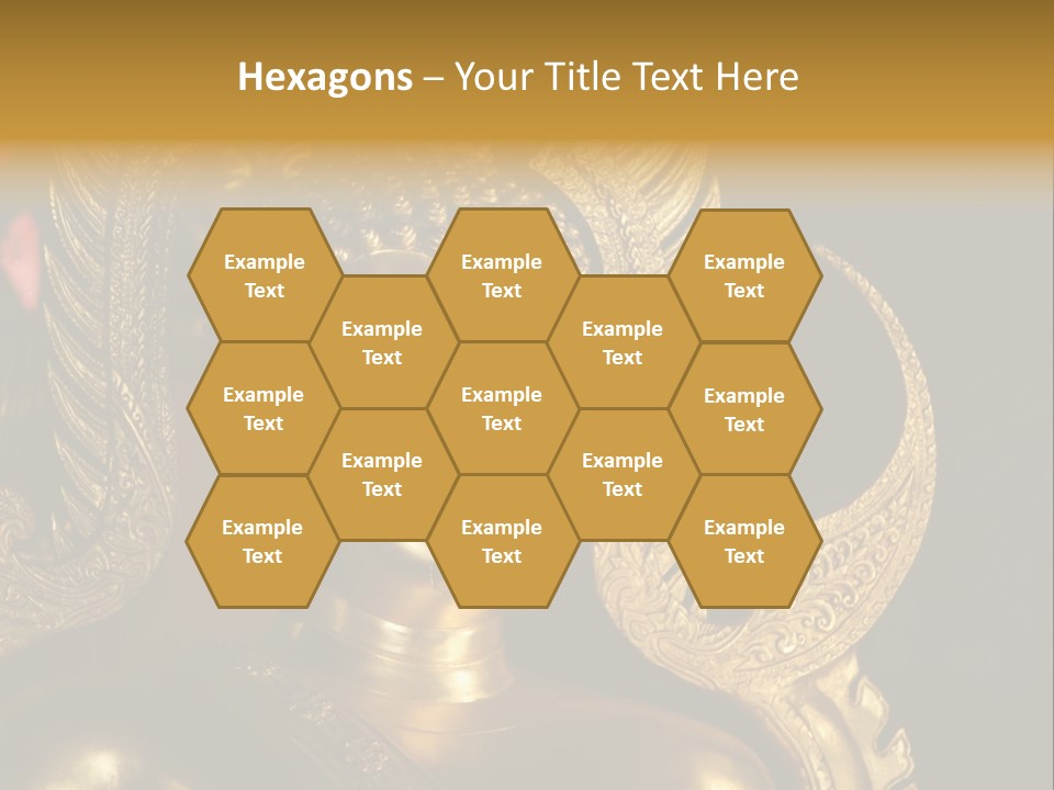 A Buddha Picture In Wat At Thailand PowerPoint Template