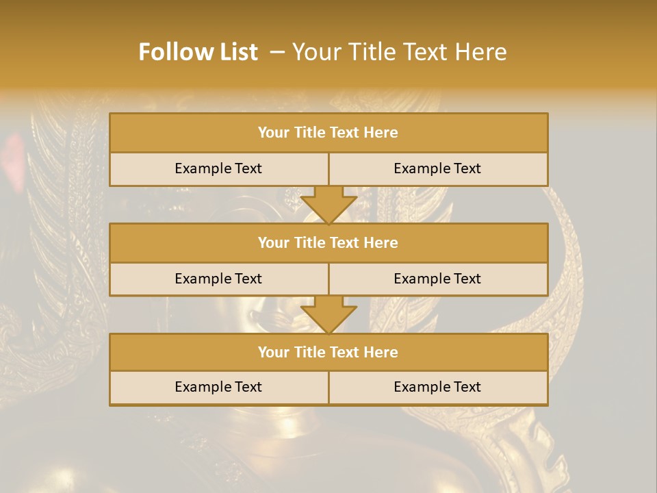 A Buddha Picture In Wat At Thailand PowerPoint Template