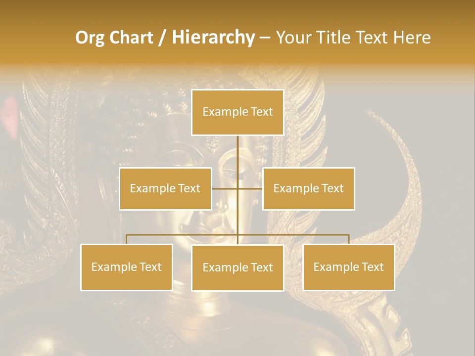 A Buddha Picture In Wat At Thailand PowerPoint Template