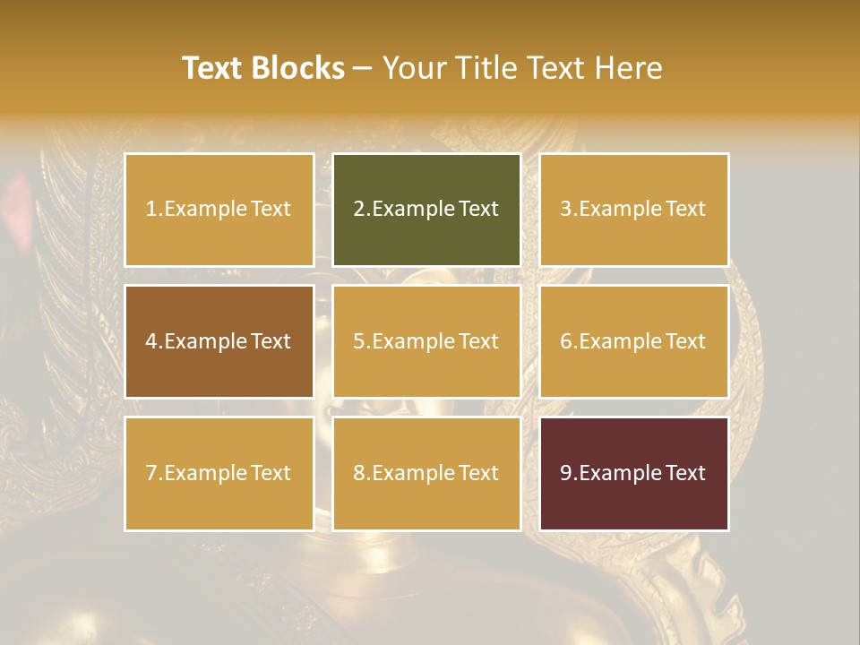 A Buddha Picture In Wat At Thailand PowerPoint Template