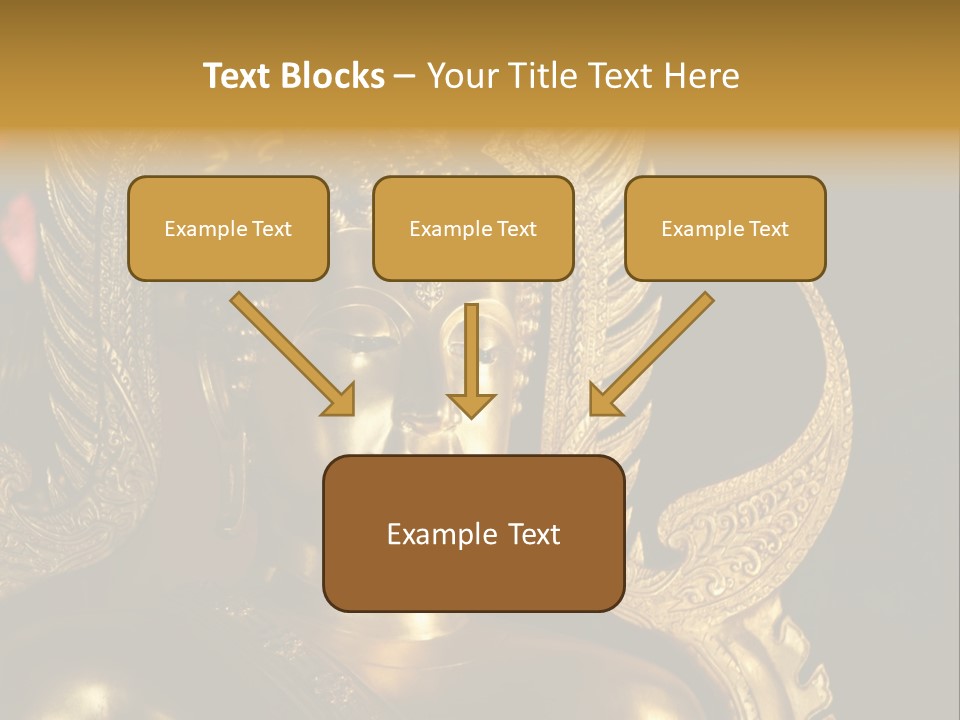 A Buddha Picture In Wat At Thailand PowerPoint Template