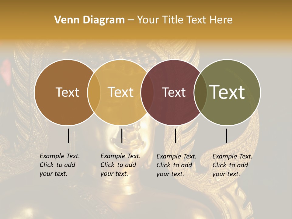 A Buddha Picture In Wat At Thailand PowerPoint Template