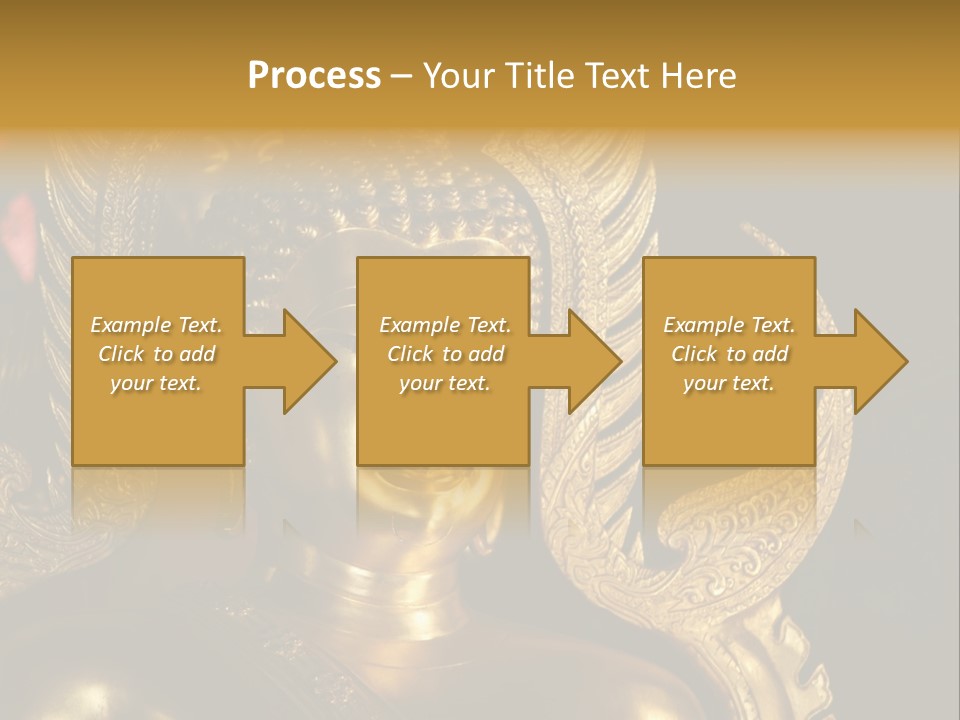 A Buddha Picture In Wat At Thailand PowerPoint Template
